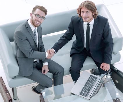 handshake successful business people
