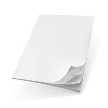 Blank Cover Of Magazine, Book, Booklet Or Brochure Fly Template