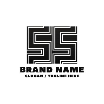 Letter SS logo design template