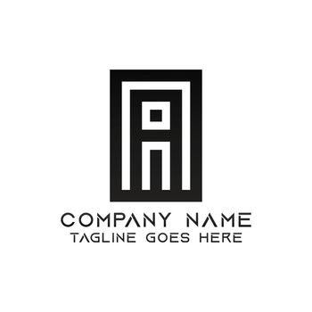 Letter AI logo design template
