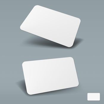 Clear Simple Flying Gift Card Template On Gray