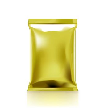 Golden Clear Plastic Bag Packaging For Snack