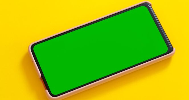 Green Mock-up Screen Chroma Key phone
