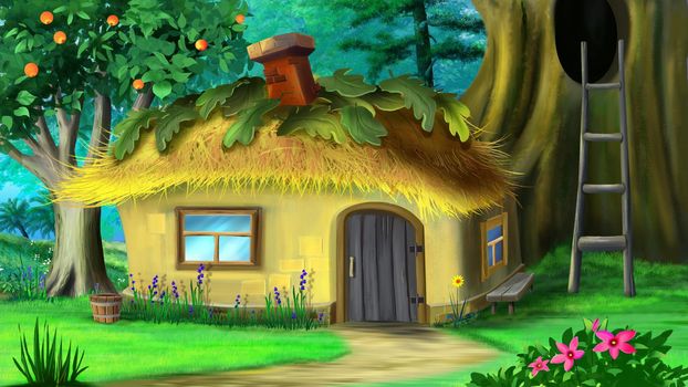 Fairy tale forest gnome house 1