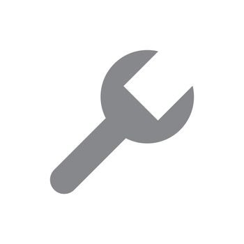 compact spanner icon. Setting icon. Vector.