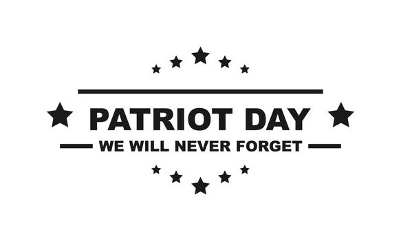 USA Patriot Day. Memorial Day September 11. Vector illustration EPS 10