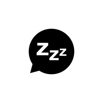 Sleep icon isolated on white background. Zzz sleep symbol. Vector EPS 10