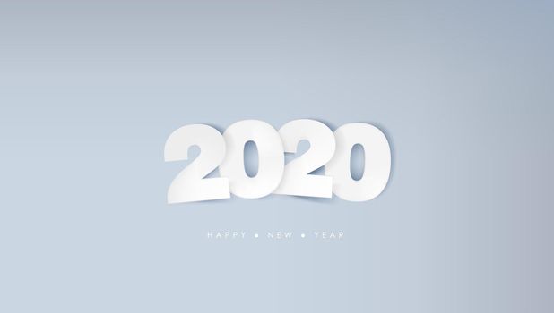 Paper 2020 Text And Happy New Year Greeting