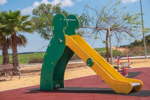 slide and play area