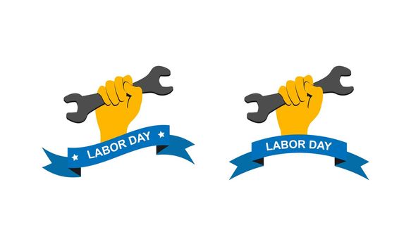 Labor day logo. Vector Labor day symbol isolated. USA holiday