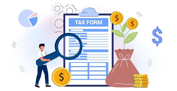 Filling tax from Analyzing financial data Online tax payment Return as document for VAT