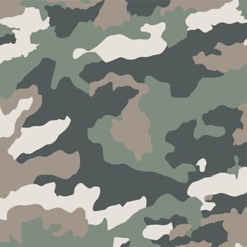 Background texture military khaki winter white camo - Vector
