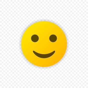 Smile Emoticon Vector icon. Positive smiling emoji symbol isolated. Vector illustration EPS 10