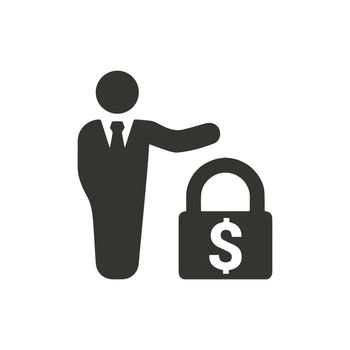 Business Financial Security icon. Meticulously designed vector EPS file.