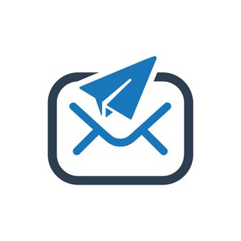 Send Message / Email Delivery icon. Meticulously designed vector EPS file.