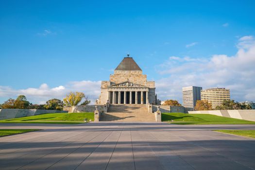 Shrine of remembrance the world war I & II memorial in Melbourne