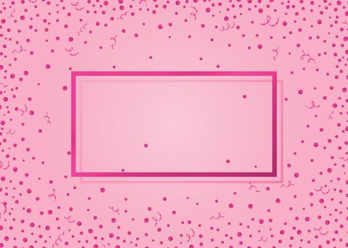 Background with glitter dots, frame.