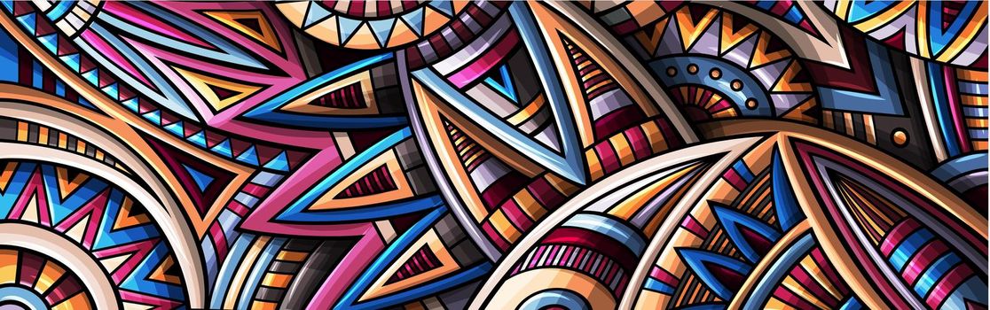 Abstract ethnic rug ornamental pattern. Vector vintage background.