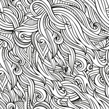 Vector seamless abstract nature pattern