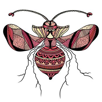 Vector decorative insect butterfly