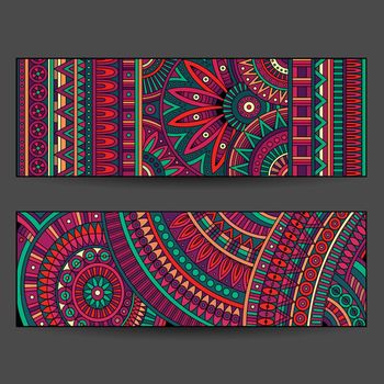 ethnic pattern cards set
