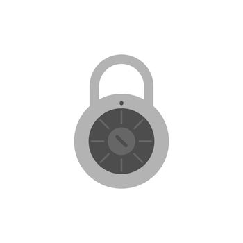 Lock icon in flat. Personal Data Protection Symbol. Vector EPS 10