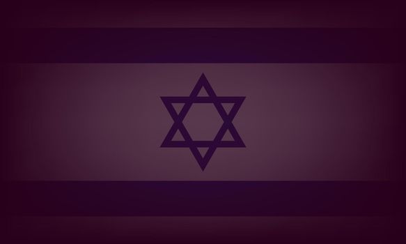 Israel flag dark background. Israel national flag Vector illustration EPS 10
