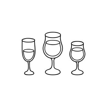 Doodle wine glasses.
