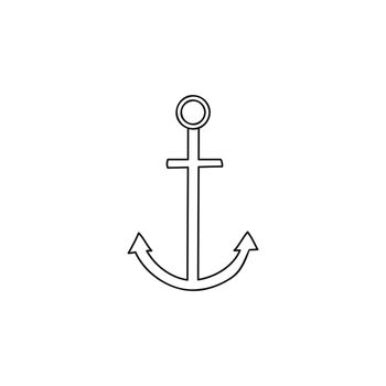 Doodle anchor icon.