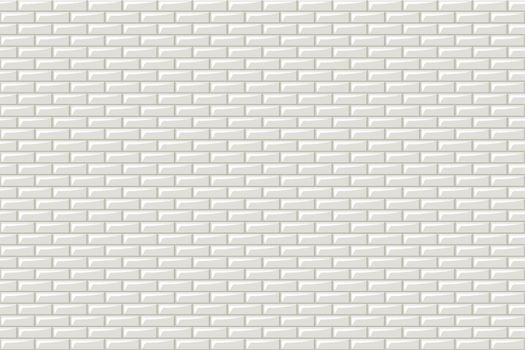 Subway tiles horizontal white background Metro brick decor seamless pattern for kitchen, bathroom