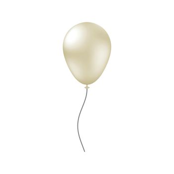 White pearl helium balloon.