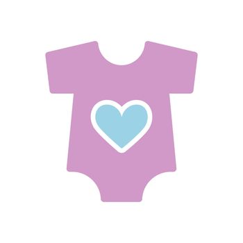 Baby bodysuit vector glyph icon. Baby Romper