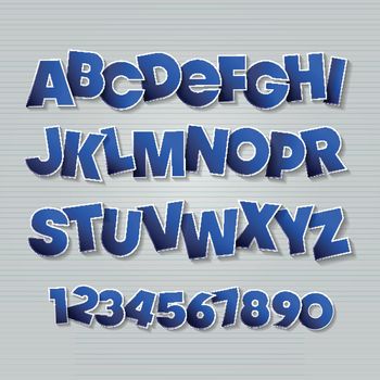 Vector English Alphabet Letters