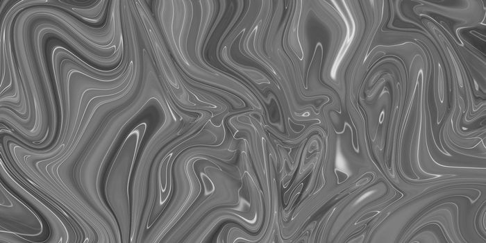 Abstract marble texture. Black and white grey background. Handmade technique