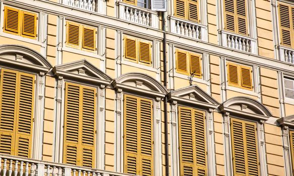 windows of a Ligurian palace