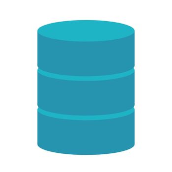 Blue database icon. Database server vector.