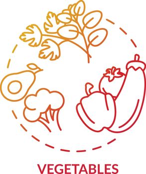 Vegetables concept icon