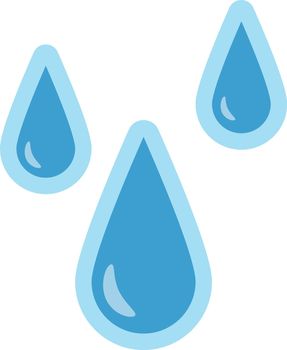 Three drops of water drops icon. vector.