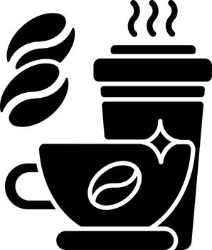 Caffeine black glyph icon
