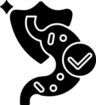 Probiotics black glyph icon