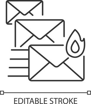 Priority mail linear icon