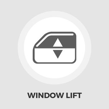 Window lift icon flat