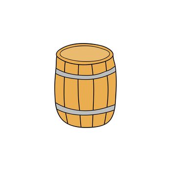 Doodle barrel icon.