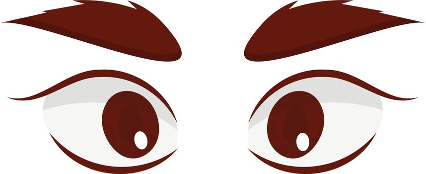 Cartoon eyes expression. Vector illustration.