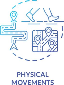 Physical movements concept icon