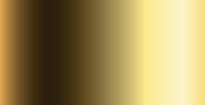 Gold metal plating industry panoramic metal texture with glare - Vector illustration