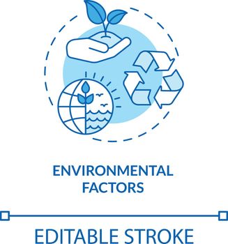 Environmental factors concept icon
