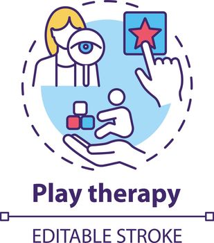 Play therapy concept icon