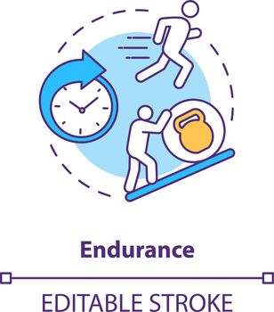 Enhance endurance concept icon