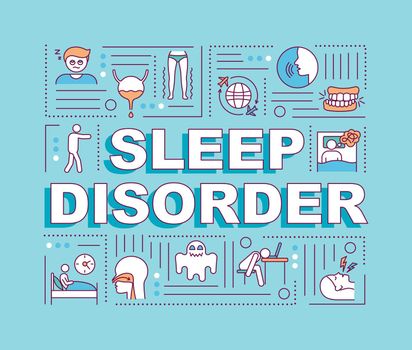 Sleep disorder word concepts banner